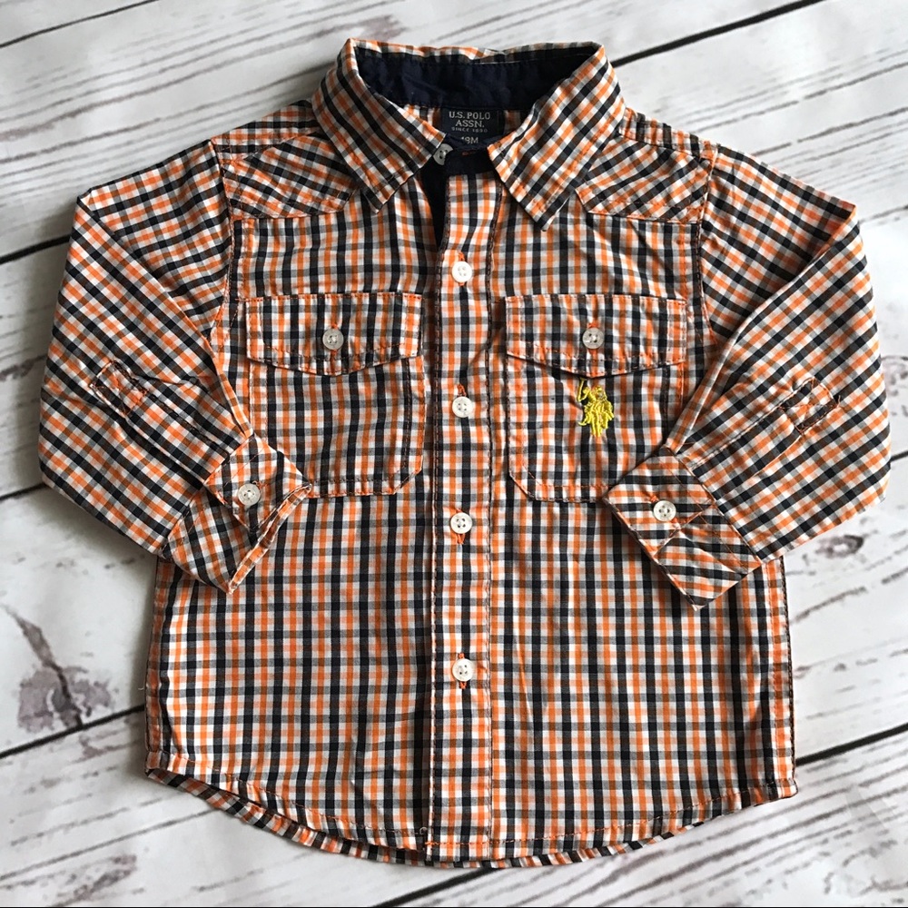 U.S. Polo Assn. Plaid Long Sleeve Button Up
